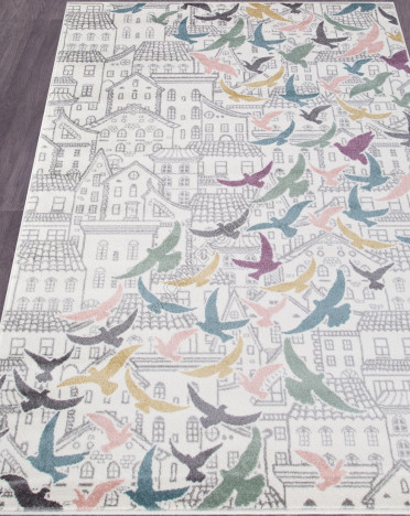 Ковер российский C040 SOFIT (Фризе, кремовый)