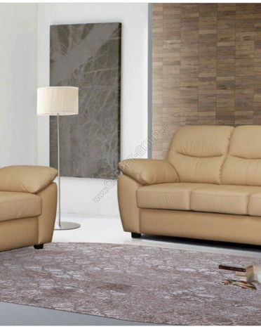 Ковер турецкий 03746A ARMINA (PP Heatset Высокоплотный, бежевый, коричневый) овальный