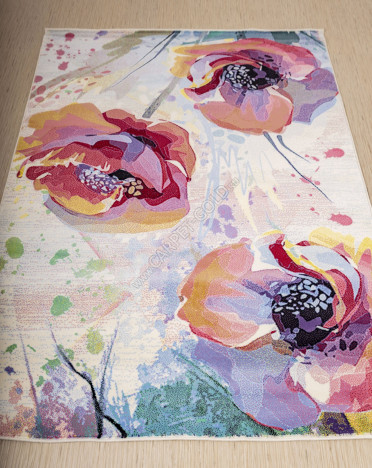 Ковер монгольский 6A1616-1 Hunnu (Шерсть, голубой)