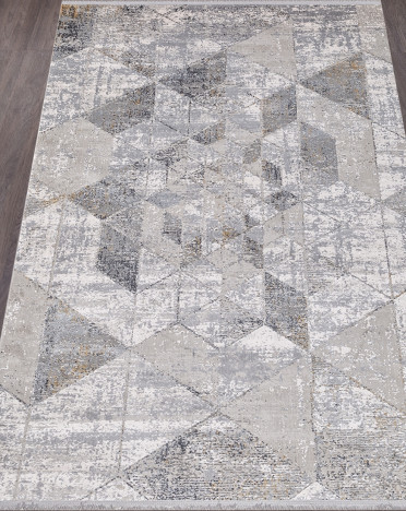 Ковер турецкий B096A MAXELL (Вискоза, серый)