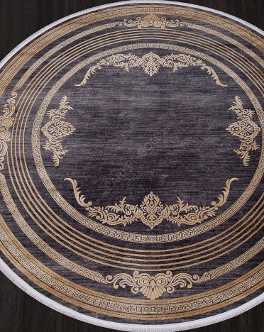 Ковер турецкий 21071Y MILANO (Акрил - Полиэстер, желтый, серый)