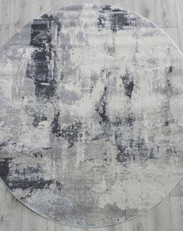 Ковер турецкий 36506A Amatis Reis круглый (Акрил, серый)