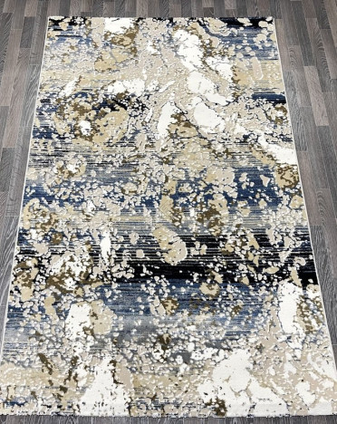 Ковер турецкий 40697C AURA (Акрил, бежевый, синий)