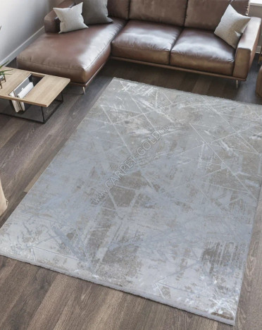 Ковер турецкий B0749A Leonidas (PP Heatset Высокоплотный, бежевый)