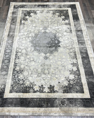 Ковер турецкий Turcia Lisa AA610A (полиэстер, серый)