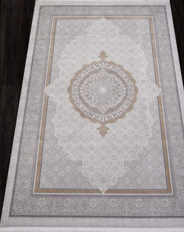 Ковер турецкий SI001D LISSABON (Полиэстер хит-сет, серый)