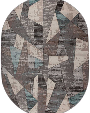 Ковер турецкий 36854A Avon (Полипропилен, серый, голубой)