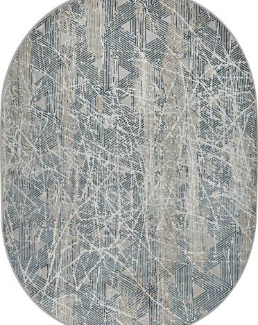 Ковер турецкий 36840B Sanat Viscon (полиэстер хит сет, бежевый, синий)