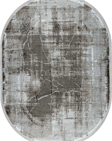 Ковер турецкий овальный 36841D Sanat Viscon (полиэстер хит сет, бежевый)