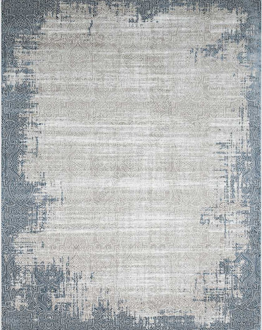 Ковер турецкий 36949A Sanat Viscon (Шелк+Модал, бежевый, голубой)