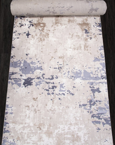 Ковер турецкий O1442-30 Merinos Hali (Полиэстер хит-сет, бежевый, голубой)