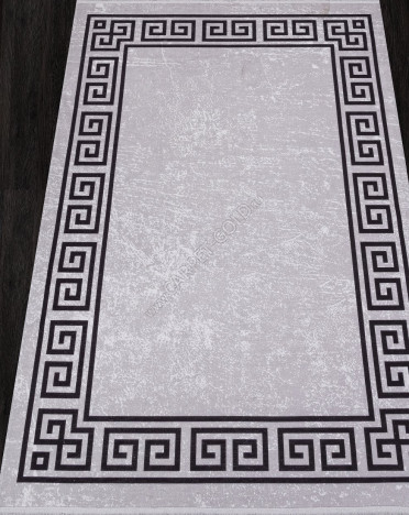 Ковер турецкий AB194A LOTUS (Полиэстер хит-сет, черный, серый)