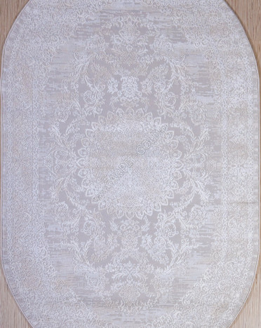 Ковер турецкий 4959Z Elegance (Полиэстер, серый) овальный