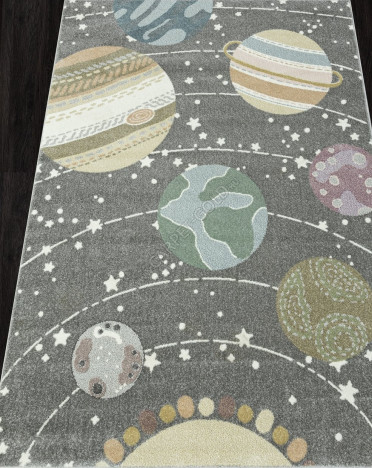 Ковер российский D209 Меринос SOFIT (Фризе, серый) прямоугольный