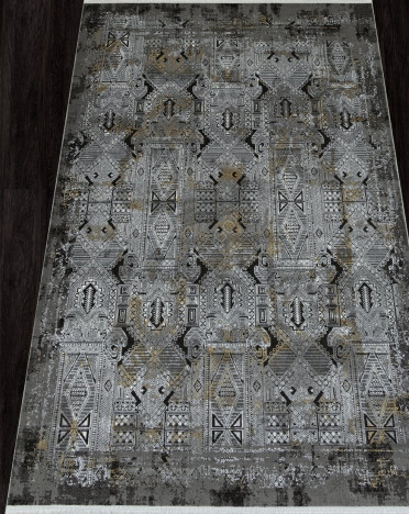 Ковер турецкий SI023G LISSABON (Полиэстер, серый)