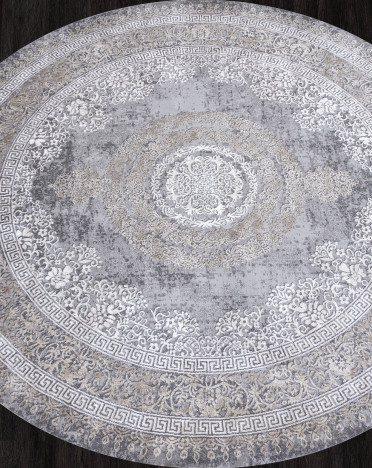 Ковер турецкий 04073C ARMINA (PP Heatset Высокоплотный, серый)