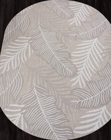 Ковер российский S132 KAIR (Полипропилен, бежевый) овальный