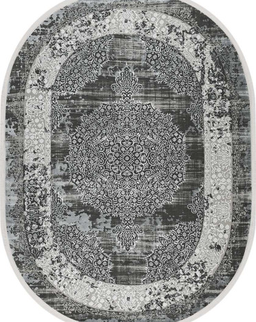 Ковер турецкий 36561C Nova Avalon овальный (Полиэстер, серый)