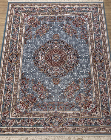 Ковер российский 29247-22888 Семеркант (PP Heatset Высокоплотный, бежевый, голубой)