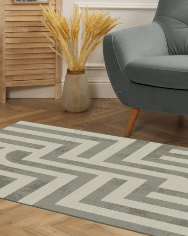 Ковер бельгийский 2867-75 Riva (Акрил - Полиэстер, серый)