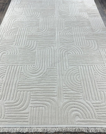 Ковер турецкий 23962A QUEST (Полиэстер, серый)