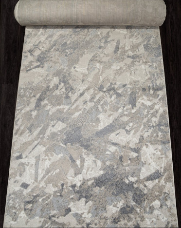 Ковер российский F153 Меринос (Фризе, бежевый, серый)