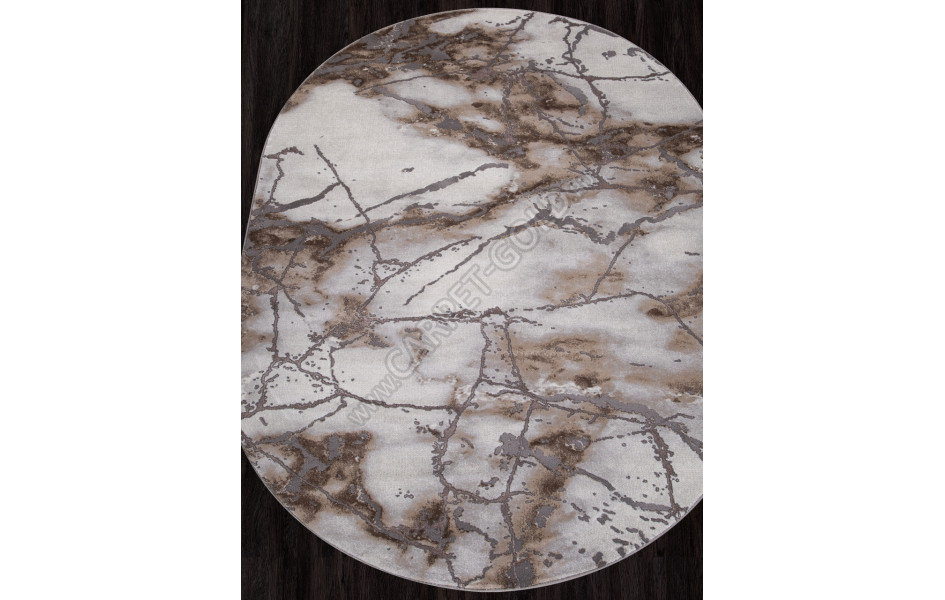 Ковер 3270 - GRAY-BEIGE - Овал - коллекция GRAFF