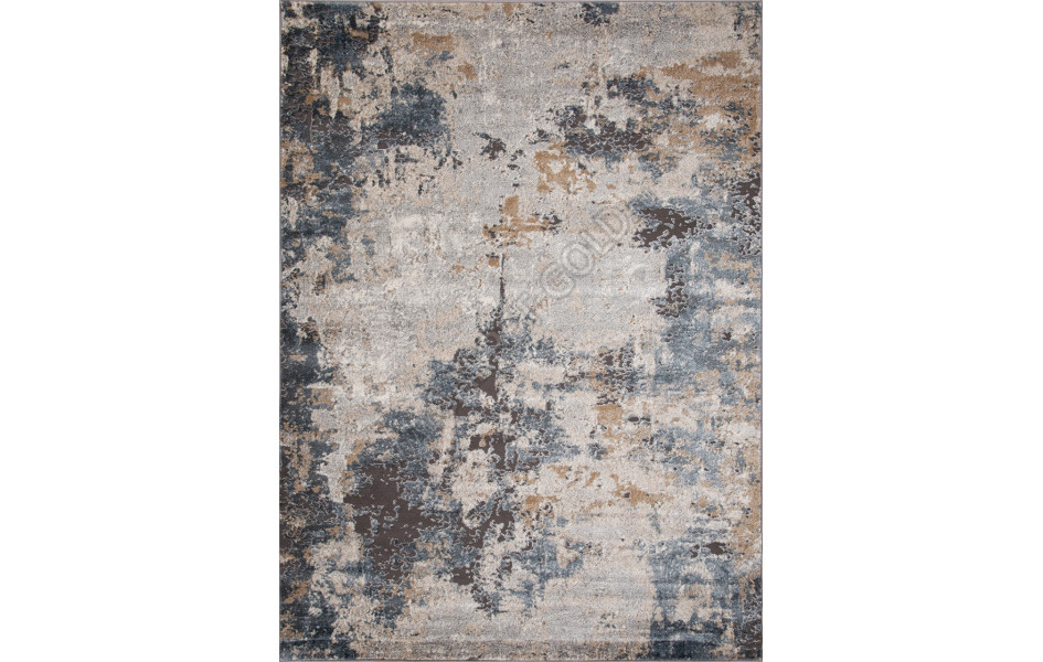 Ковер D742 - BEIGE-BLUE - Прямоугольник - коллекция SERENITY