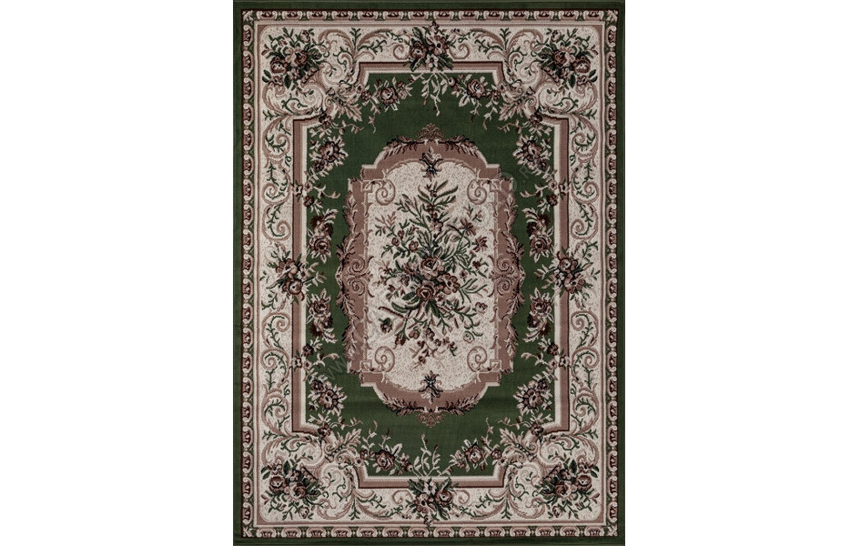 Ковер 5439 - зеленый - Прямоугольник - коллекция GAVANA