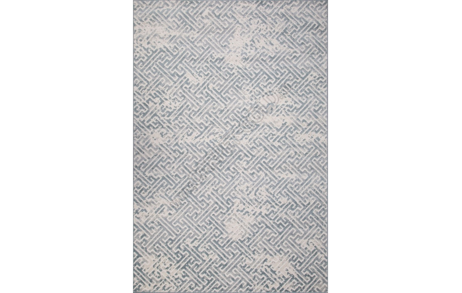 Ковер D993 - CREAM-BLUE - Прямоугольник - коллекция NATUREL