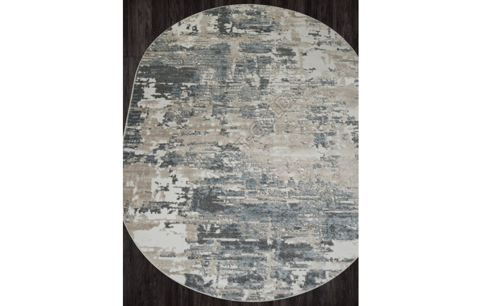 Ковер F231 - BEIGE-BLUE - Овал - коллекция NATUREL
