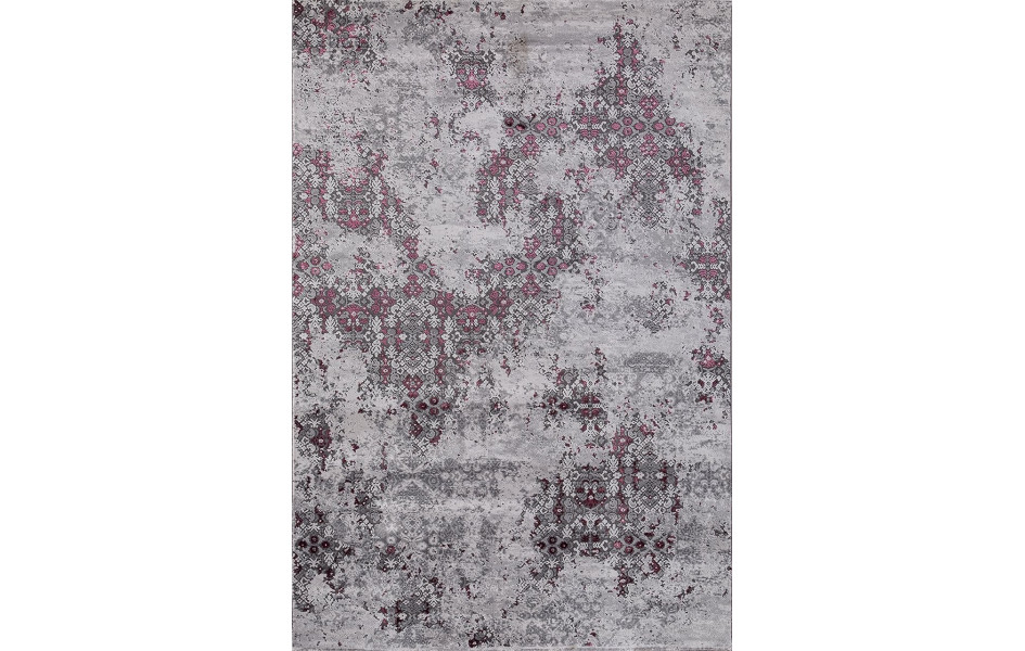 Ковер 23418 - 950 GREY / PURPLE - Прямоугольник - коллекция GRAND
