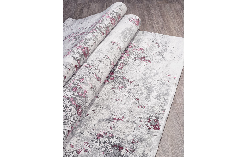 Ковер 23418 - 950 GREY / PURPLE - Прямоугольник - коллекция GRAND